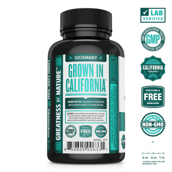 Spirulina Tablets by Zhou Nutrition