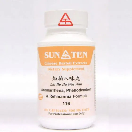 Sun Ten Anemarrhena - Phellodendron & Rehmannia Formula 116B - 100 Capsules