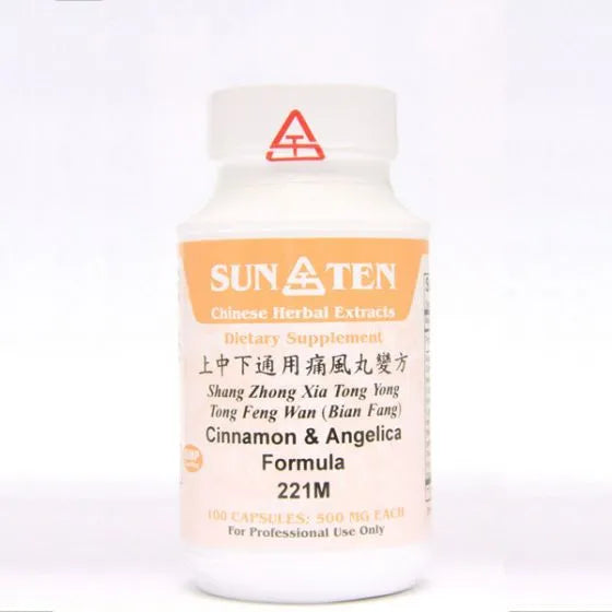 Sun Ten Cinnamon & Angelica Formula 221MB - 100 Capsules