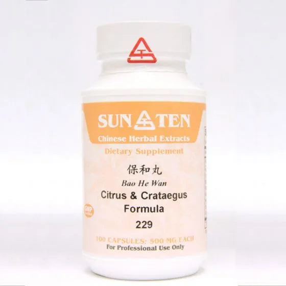 Sun Ten Citrus & Crataegus Formula 229B - 100 Capsules