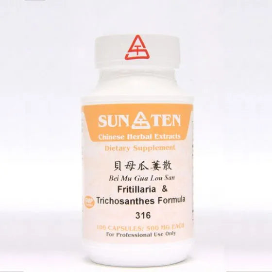 Sun Ten Fritillaria & Trichosanthes Formula 316B - 100 Capsules