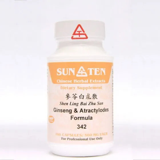 Sun Ten Ginseng & Atractylodes Formula 342B - 100 Capsules