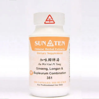 Sun Ten Ginseng - Longan - & Bupleurum Combination 351B - 100 Capsules