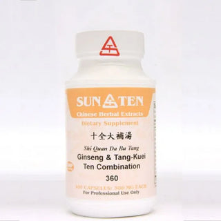 Sun Ten Ginseng & Tang-Kuei Ten Combination 360B - 100 Capsules