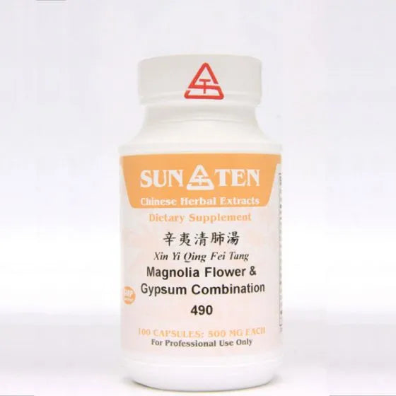 Sun Ten Magnolia Flower & Gypsum Formula 490B - 100 Capsules