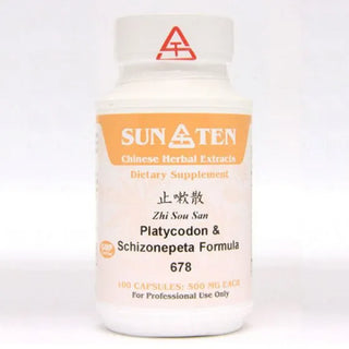 Sun Ten Platycodon & Schizonepeta Formula 678B - 100 Capsules