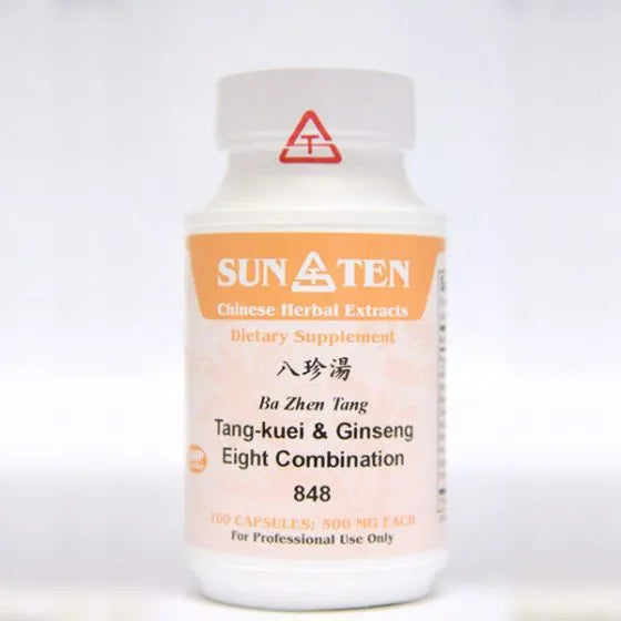 Sun Ten Tang-kuei & Ginseng Eight Combination 848B - 100 Capsules