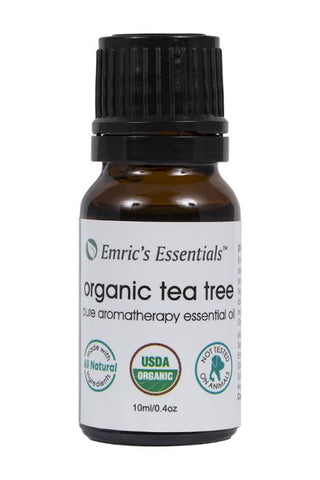 Pure Aromatherapy Essential Oil - 10ml / .4 OZ Organic Tea Tree (Emeric's Essentials)