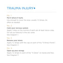 Blue Buddha Therapeutics Transdermal Synergy Trauma Injury+ Roller