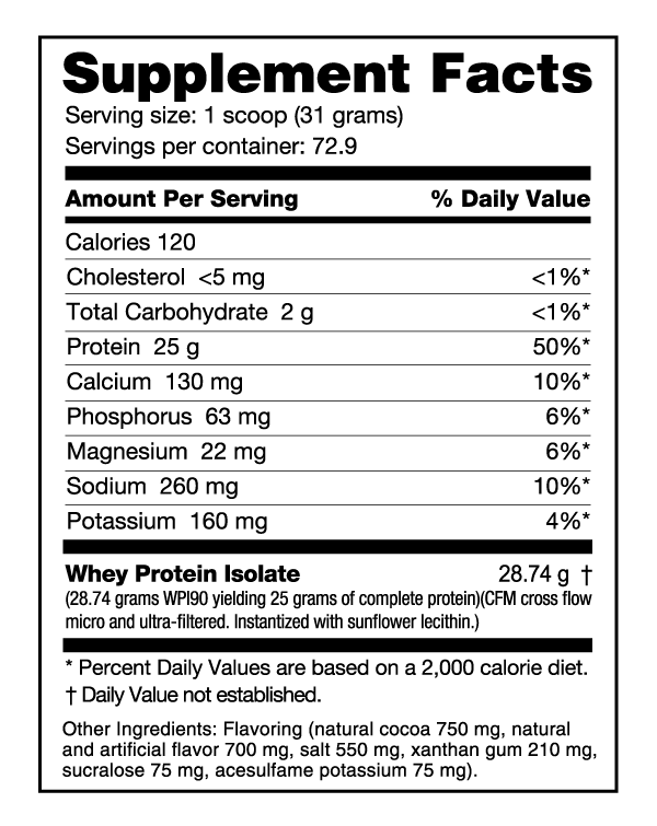 100% Whey Protein Isolate 5 LB Chocolate Dripped Macaroon (NutraBio)