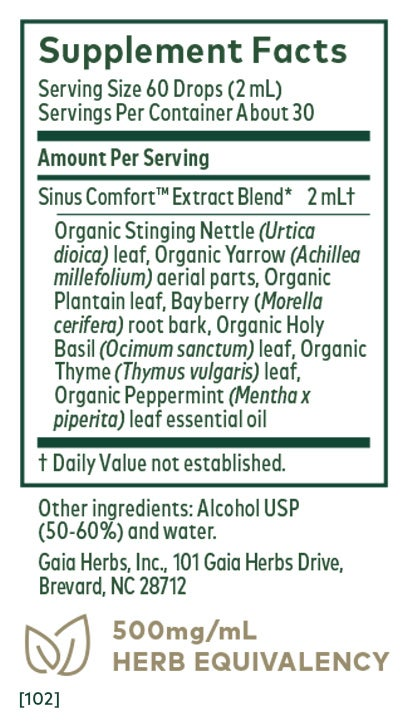 Sinus Comfort - 2 FL OZ (Gaia Herbs)