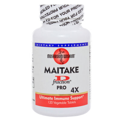 Pro Maitake D-Fraction 4X Tablets - 120 Tablets (Mushroom Wisdom)