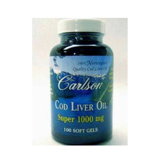 Cod Liver Oil Gems, Super 1,000 mg 100 softgels - Carlson Labs