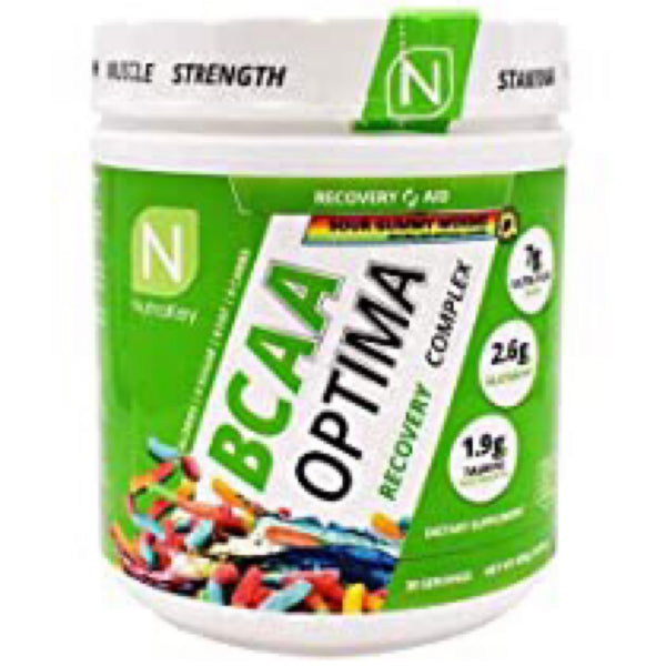 BCAA Optima Recovery Complex - 30 Servings Sour Gummy Worms (Nutrakey)