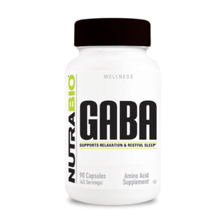 GABA (500mg) - 90 Vegetable Capsules (NutraBio)