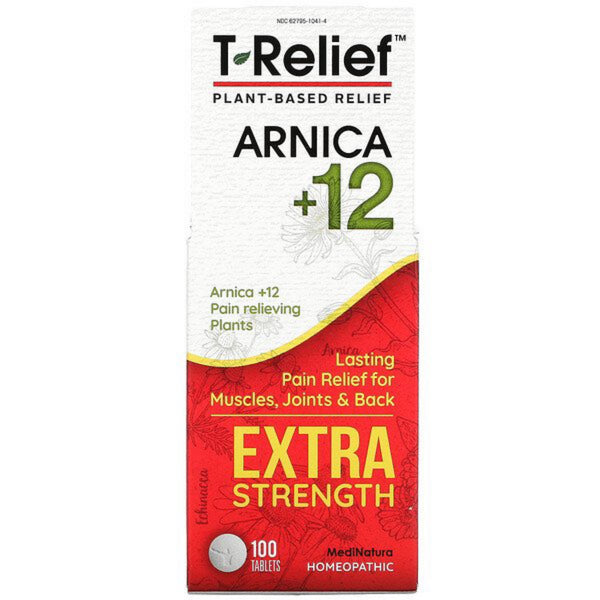 T-Relief Plant-Based Relief Arnica +12 - 100 Tablets (MediNatura)