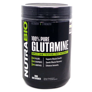 Glutamine 500 Grams - 1.1 LB (NutraBio)