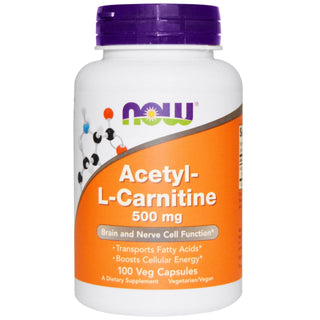 Acetyl L-Carnitine (500 mg) - 100 Veg Capsules (Now Foods)