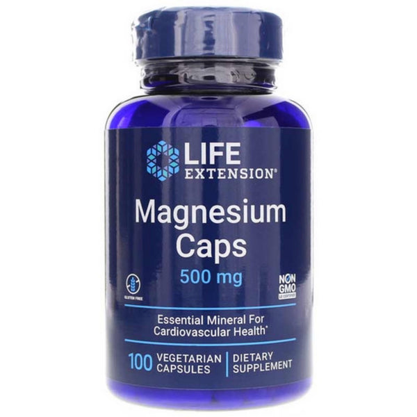 Magnesium Caps - 100 Vegetarian Capsules (Life Extension)