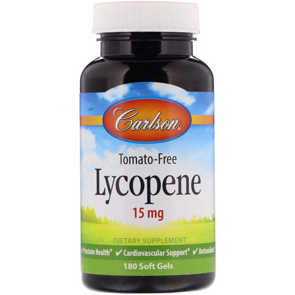 Lycopene (Tomato-Free) 15 mg - 180 Soft Gels (Carlson)