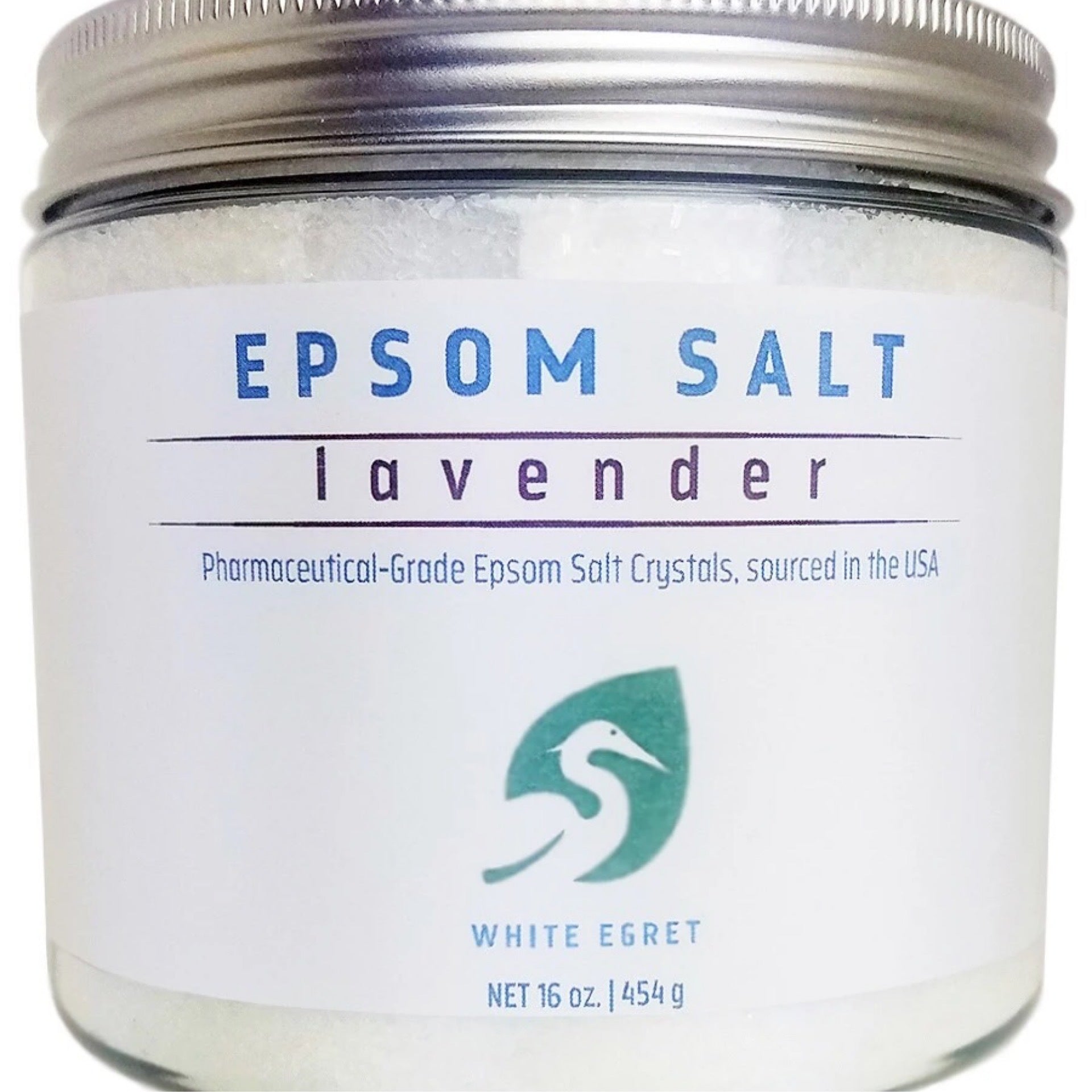 Epsom Salt Lavender 16 Oz White Egret Discount Nutrition Store 6322