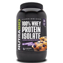 100% Whey Protein Isolate - 2 LB - Blueberry Muffin (NutraBio)
