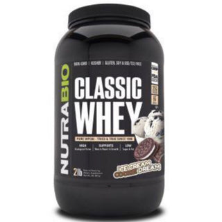 Classic Whey Protein - 2 LB - Ice Cream Cookie and Dream (NutraBio)
