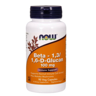 Beta-1,3/1,6 -D-Glucan 100mg - 90 Veg Capsules (NOW Foods)