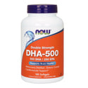 DHA-500 Double Strength - 180 Softgels (NOW Foods)