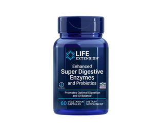 Enhanced Super Digestive Enzymes w/Probiotics - 60 Capsules Life Extension